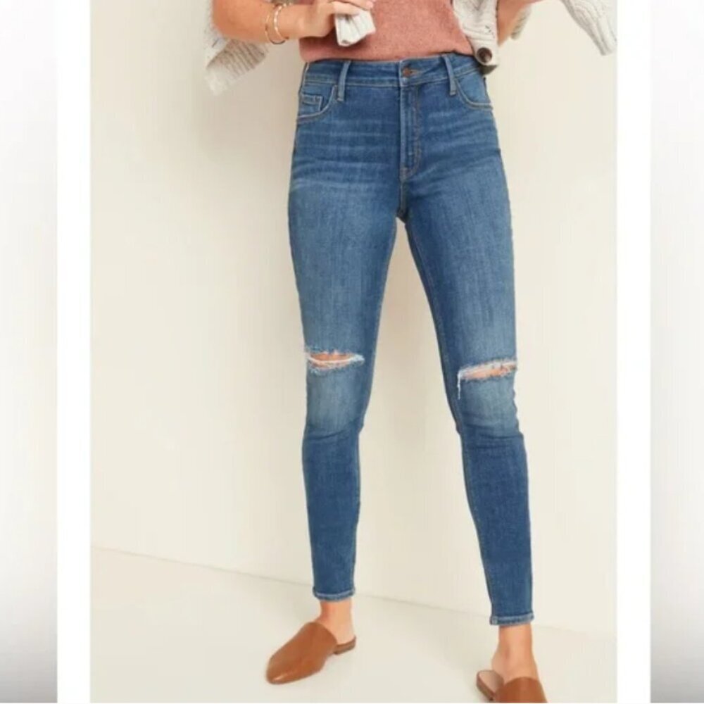 Old Navy Rockstar Super Skinny High Rise Jeans Size 2 Petite